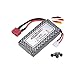 Produktbild Universal 7.4V 1600mAh Li-ion Power Akku Dean T-Plug Stecker für RC Fahrzeuge u. a. kompatibel mit Xinlehong 9125 und DEERC 9000E, Ersatzakku für Monster-Truck, Auto, Buggy, Truggy Crawler, LKW u.v.m
