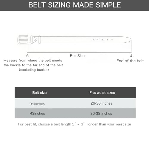 Image of Aurolran Women's Leather Belt with Buckle - Ideal for Dresses, Jeans, and Coats