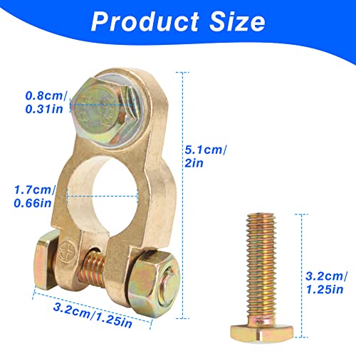 Anruyi 1 Paio Morsetti Batteria 12V/24V Morsetti