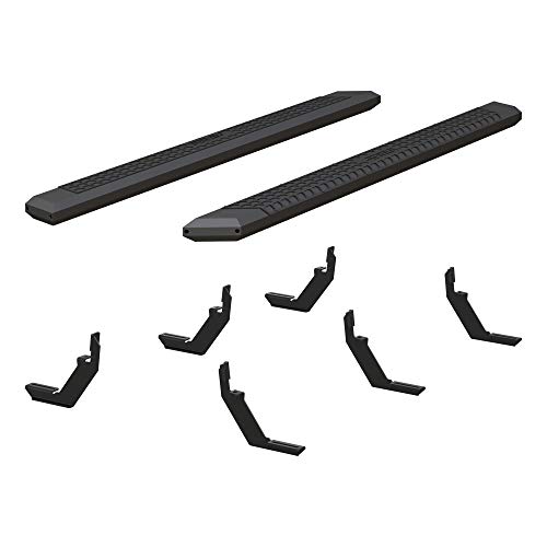 Estribos de aluminio negro para camioneta ARIES 85 pulgadas miniatura 2