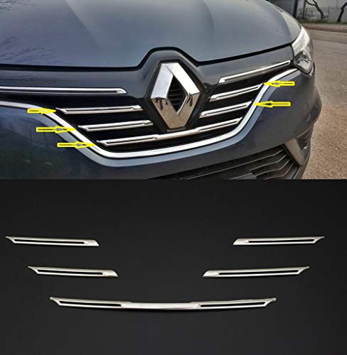 manox Für Renault Megane IV 2015-2020 Chrom 5 tlg Kühlergrill Grilleisten Edelstahl