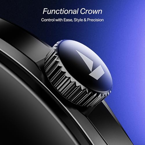 Image of boAt Lunar Discovery Pro, 1.39 inch Display, Premium Metal Build, Round Dial, Emergency SOS, Functional Crown, Multiple Sports Modes, HR,SpO2 & Sleep Tracking, Smart Watch for Men & Women (Steel Black)