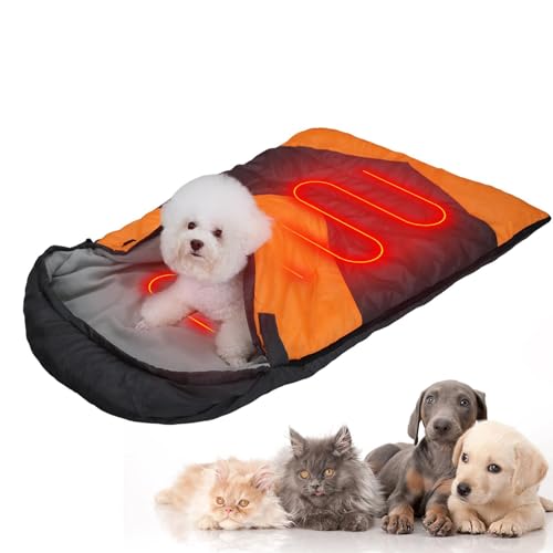 Saco de dormir cálido para perros, saco de dormir con calefacción para mascotas, saco de dormir con calefacción para mascotas, calentador de gatos, cama para perros, mochila