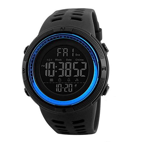 YP Sport Montre Digitale Électronique Temps Double 100M Etanche Outdoor Militaires Multifonctionnelnel Montres Bracelet Chronographe Alarme Date