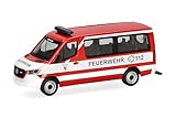 Herpa Modellauto Mercedes-Benz Sprinter `18 Flachdach Bus Feuerwehr Nürnberg, Miniatur im Maßstab 1:87, Sammlerst ...