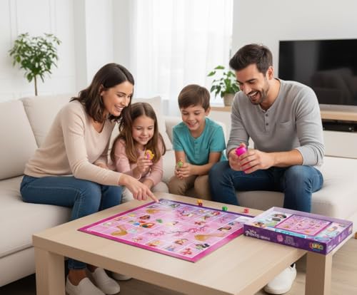 Disney Prinzessinnen Schlangen und Leitern Traditionelles Brettspiel, Prinzessinnenschlangen und Leitern, Spiel für Kinder und Familie, für 2–4 Spieler, ab 4 Jahren – Bild 6
