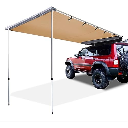 Preisvergleich Produktbild Auto Markise Camping Tragbare Auto-Markise, Camping-Plane, Einziehbare Auto-Seitenmarkise für den Außenbereich, Vielseitige Auto-Markise, Camping-Auto(Size:160x250cm / 5.2x8.2ft)