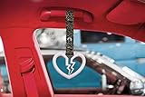 V3 Broken Heart White TSURIKAWA Ring Subway Train Bus Handle Strap Charm Drift