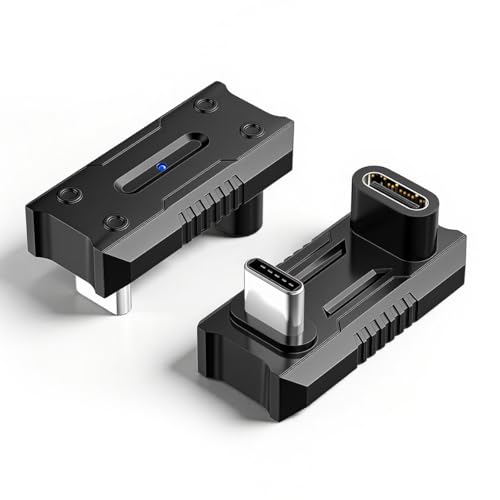 Image of Verilux PD 140W Type C Connector Fast Charging, Type C Adapter with 20Gbps Data Transfer, 8K@60Hz Video Output, U-Shaped USB-C Connector with LED Indicator for iPhone 17 /16 /15, Laptop, Tablet