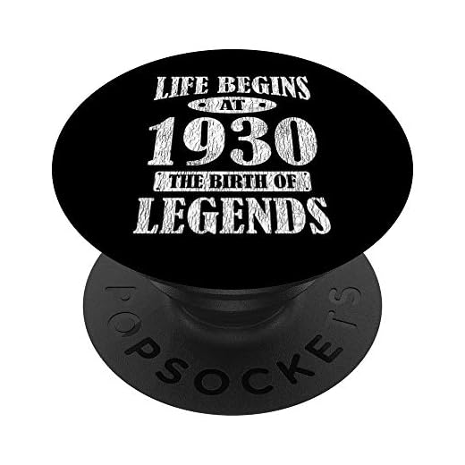 93 años de edad cumpleaños 1930 El nacimiento de leyendas 93 cumpleaños PopSockets PopGrip Intercambiable