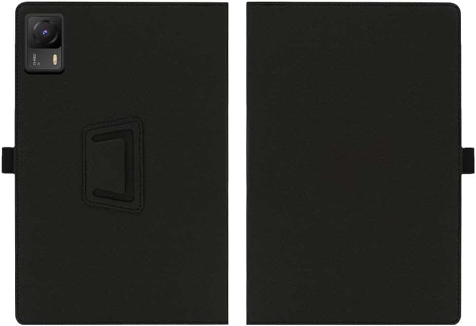 Compatible with Alphawolf APad1 8.4-INCH Tablet case, Full Coverage Ultra Slim PU Leather Cover Case Folding Stand Cover Protective Tablet Cover with Hand Strap Magnet (Black)