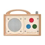 hörbert 3.0 barrierefrei für Kinder + deutsche Inhalte + Akkus. 3 Playlists, inkl. Anschluss für Zwei Externe Tasten oder Umfeldsteuerungen. Mit Inhalten auf deutsch, Mikrofon und USB-C Ladeanschluss