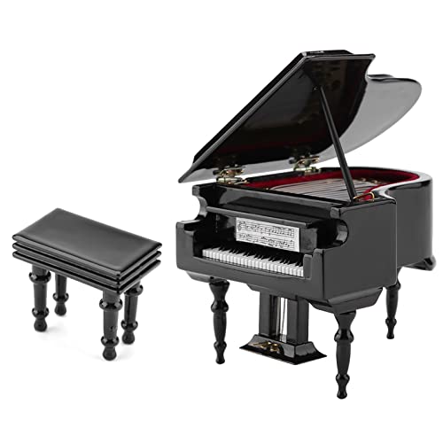 Piano miniature en bois fait main, décoration de prestige pour la maison
