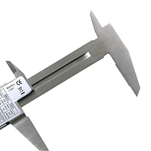 Calibres digitales Vernier Acero inoxidable VERNIER DIGITAL CALIPER DE DIGITAL 6 "Medición de 150 mm Instrumento de la herramienta de medición Pied A Coulisse Mesure Outil Metal Vernier Calibradores d