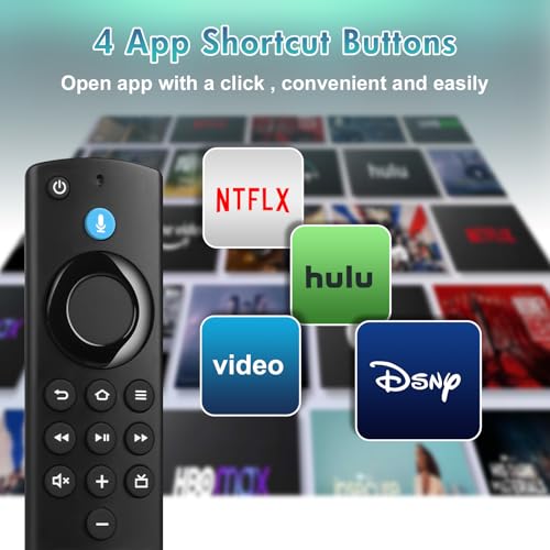 Image of Replacement FireStick Remote for All Fire Smart TVs, TV Stick 4K (1st /2nd Gen /Max /Plus /Select), TV Stick (2nd /3rd Gen /Lite /HD),TV Cube (2nd /3rd Gen), Fire Insignia /TCL /Pioneer Series TVs