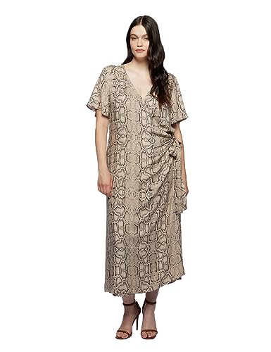 Robe décontractée Fiorella Rubino long animal print femme chic