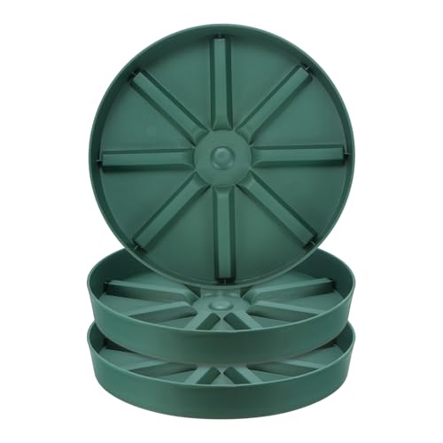 M METERXITY 3-Pack Plant Saucer, 10 Inch Flower Pot Saucers