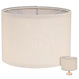 Entretien Facile: L'association du lin et du pvc permet un nettoyage simple à l'aide d'un chiffon doux, garantissant que l'abat-jour conserve son apparence nette et sa couleur beige naturelle sans décoloration rapide