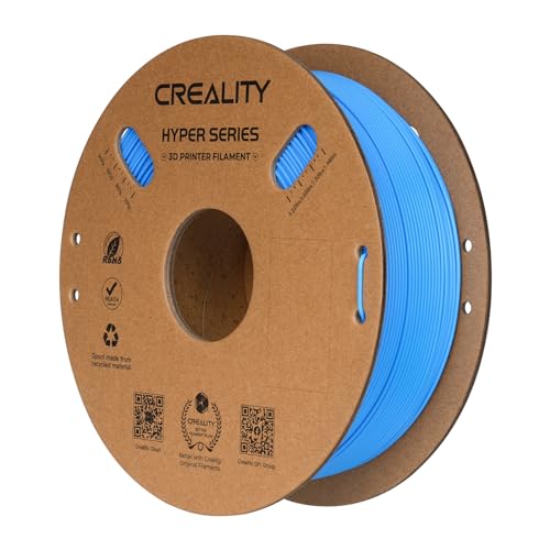 Creality Hyper PLA 3D Printer Filament, PLA Filament 1.75mm, Designed for High Speed 30-600mm/s, Dimensional Accuracy ± 0.03 mm, Fit Most 3D Printers, 1kg Spool (2.2lbs) (PLA-Blue)