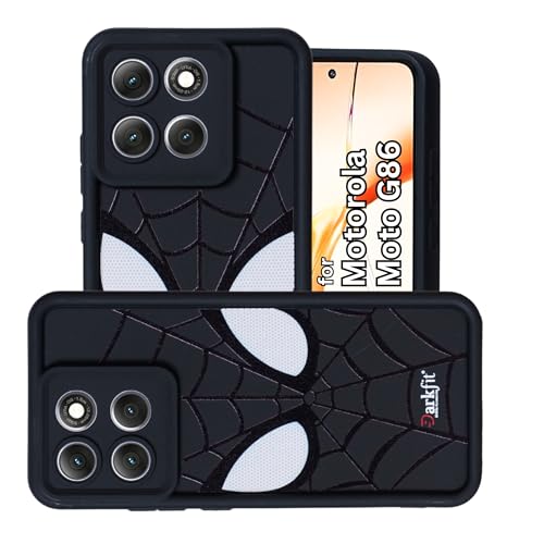 Image of DARKFIT Back Case Cover Compatible for Motorola G86 5G | Silicone Case | Camera & Body Protection| Shock Proof | for Motorola G86 | Color Black