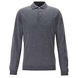 Puños y cintura acanalados. BOSS Hugo Bono-L 030 50419385 - Jersey de Lana Polo, Color Gris Gris Gris L