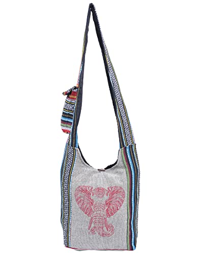 Image of THE COLLECTION ROYAL Graphic Crossbody Bag for Women, Boho Purse, Boho Bag, Hippie Bag, Hippie Purse, Cloth Purse for Women