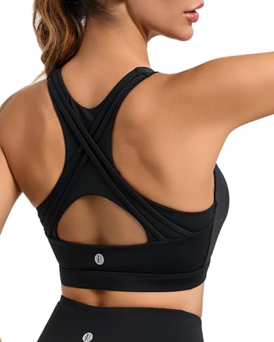 RUNNING GIRL High Impact Sports Bras for Women High Support Women’s Sports Bra Racerback Workout Running Bra4
