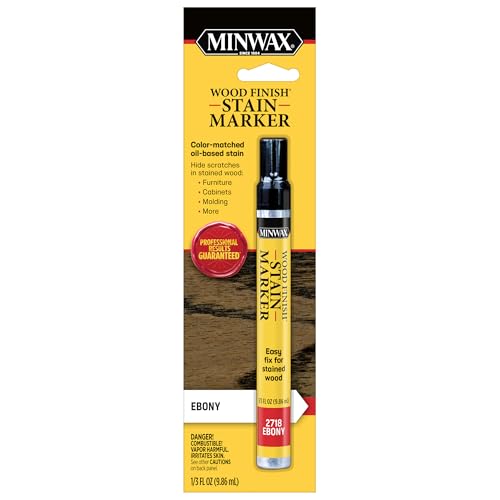 Minwax 634900000 Wood Finish Stain Marker for Touch Ups Ebony