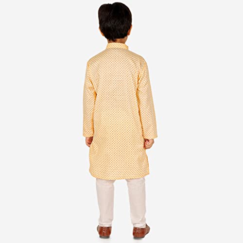 Image of Pro-Ethic Style Developer Boys Cotton Geometric Kurta Set Pajama Ethnic Wear | 1 To 16 Years | S-197
