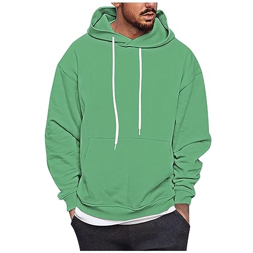 ADHOWBEW Mens Hoodie Lightweight Oversized Big and Tall Drawstring Long Sleeve Workout Fashion Sweatshirts