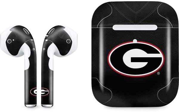 Skinit Decal Audio Skin Compatible with Apple AirPods 2 - Officially Licensed University of Georgia Bulldogs Design
