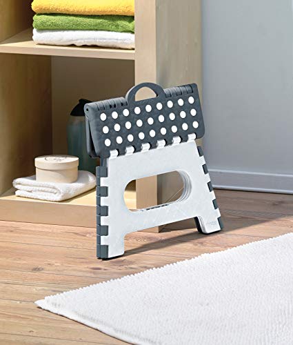 Klapphocker axentia 235098 aus Kunststoff, faltbarer Tritthocker