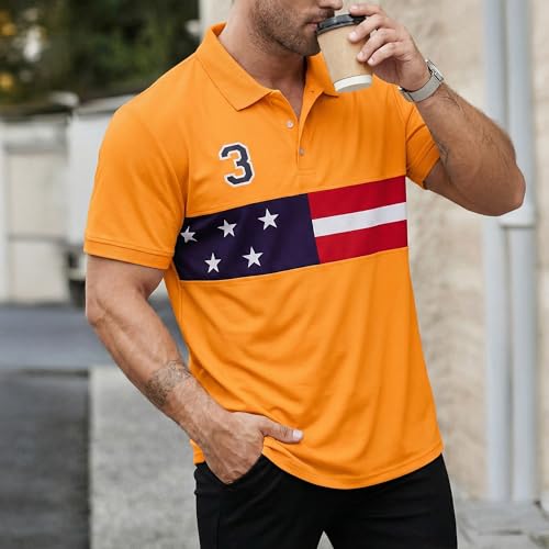 Image of Men's Polyster Stretchable Polo T-Shirts Half Sleeves Regular Fit T-Shirt for Everyday Wear