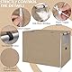 OUUTMEE Hundebox-Abdeckung, 210D Polyester, wasserdichte Hundekäfig-Abdeckung mit Tür und belüftetem Fenster 61LX48WX50H wasserdicht/Sonnenschutz/Lichtblockierend Beige