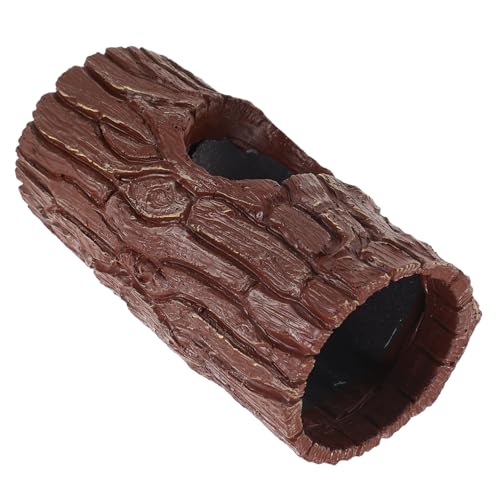 ibasenice Secure Hideout for Hamsters Guinea Pig House Tree Hole Tunnel Toy Hideaway for Playtime