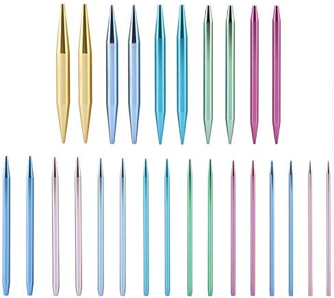 Knitting Needles SetInterchangeable Aluminum Round Lovely Apprence Circular Knitting Needle Sets Multi-Colour