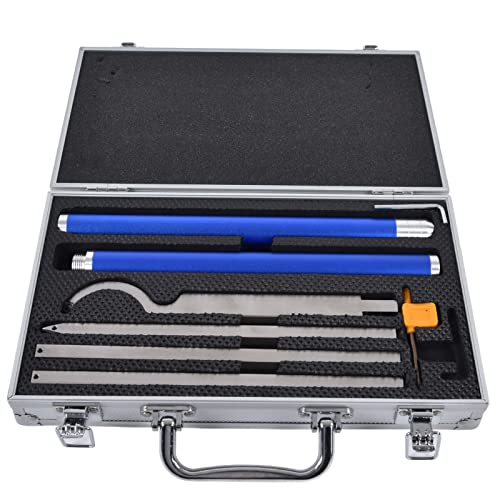 Ensemble d'outils de Tournage sur Bois avec Poignée en Aluminium pour Tour à Bois et Accessoires Fini Kit d'outils de Tournage sur Bois de qualité Supérieure pour les Projets
