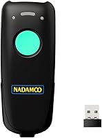 Vista 11 de NADAMOO Escáner de código de barras inalámbrico compatible con función Bluetooth, 2.4G inalámbrico y con cable, escáner de código de barras 3 en 1