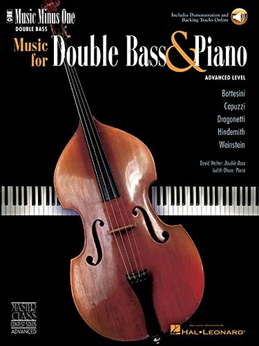 Music for Double Bass & Piano - Advanced Level: Music Minus One Double Bass
