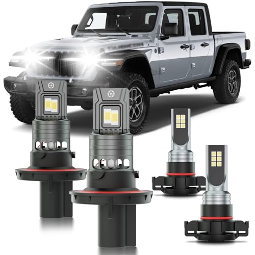 Kit de bombillas LED para Jeep Gladiator 2019-2024, 4 piezas miniatura 1