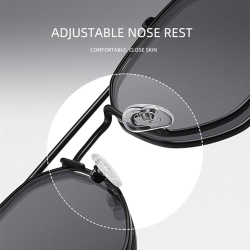 Retro Metal Punk Men Sunglasses Fashion Women Flip Clear Ocean Lens Uv4003