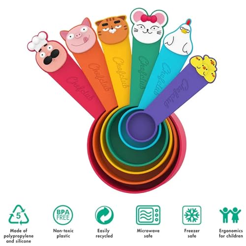 Chefclub Kids Cookbook con Vasos Medidores BPA-Free miniatura 5