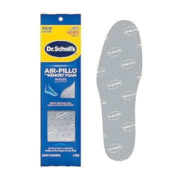 Dr. Scholl's Comfort Double Air-Pillo Solette 1 Paio, Uomo Taglia 7-13, Donna Taglia 5-10