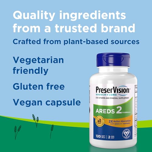 PreserVision AREDS 2 Vegan Eye Vitamins OCUSorb Formula, 120 Softgels - image 3