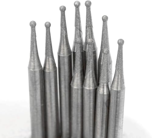 Puntas de Esmerilado Diamante 1mm Bola Pack 10Pcs miniatura 2