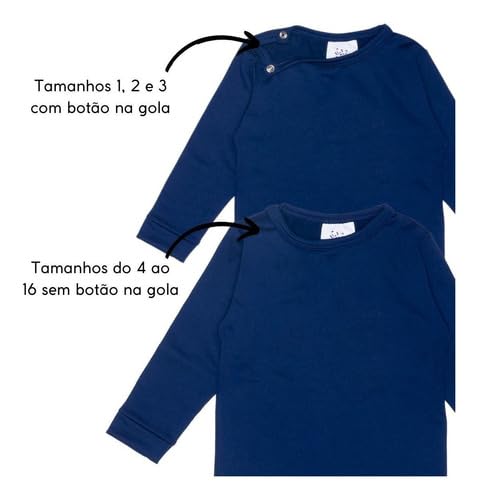 Blusa Segunda Pele Térmica Infantil Peluciado Para O Frio (4, Branco 02)