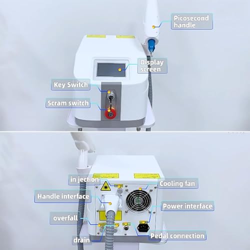 laserowa maszyna do usuwania tatuażu, do brwi, ust, oczu, pigmentów, masażer kosmetyczny, technologia lasera pikosekundowego, usuwa pigmentowane czarne plamy, wybielanie skóry