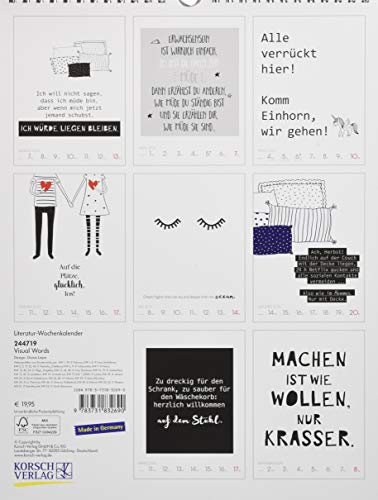 Visual Words 2019 Wochenkalender