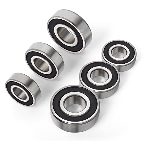 QCQIANG 6202-2RS 6203-2RS 6204-2RS Rubber Cover Sealed Bearing, Deep Groove ...
