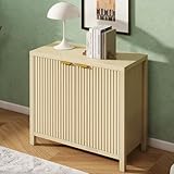LINLUX Fluted Storage Cabinet...